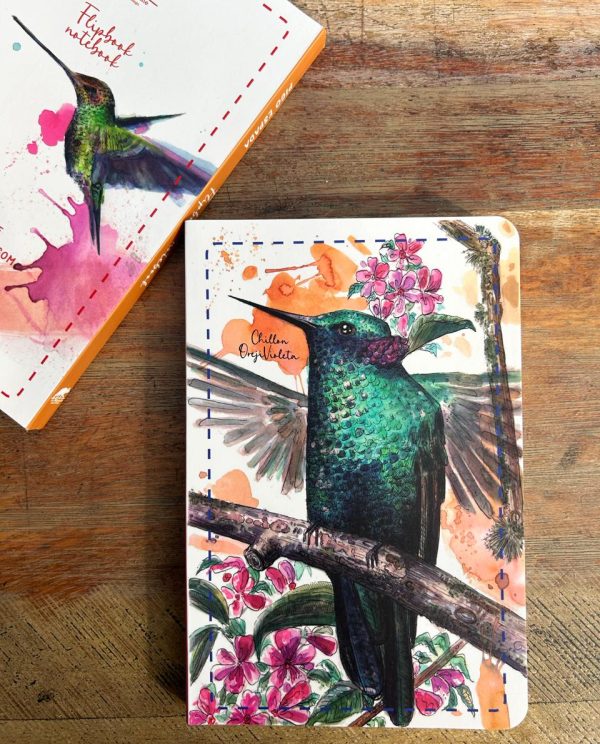 ✨ Libretas inspiradas en el colibrí  Brillante chillón Oreji Violeta ✨