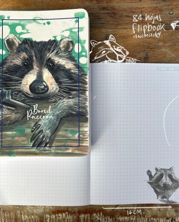 Libreta Mapache Aburrido ✨ Disfruta la calma divertida de nuestra Libreta Mapache Aburrido ✨