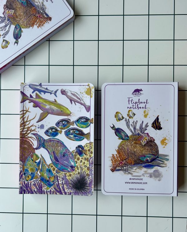 🌊 Libreta inspirada en el Arrecife Maya 🌊