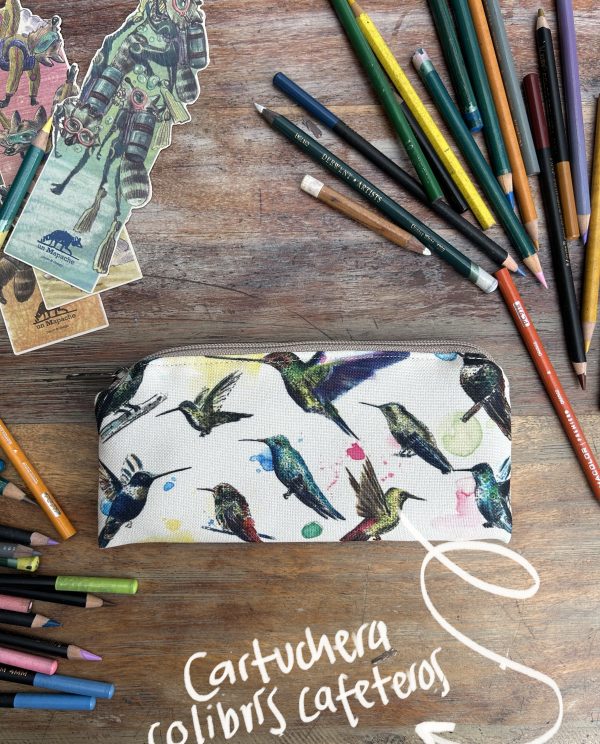 🌿 Cartuchera Colibríes Cafeteros