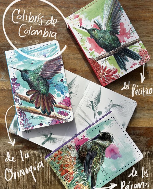 Kit 3 libretas colibríes Colombianos