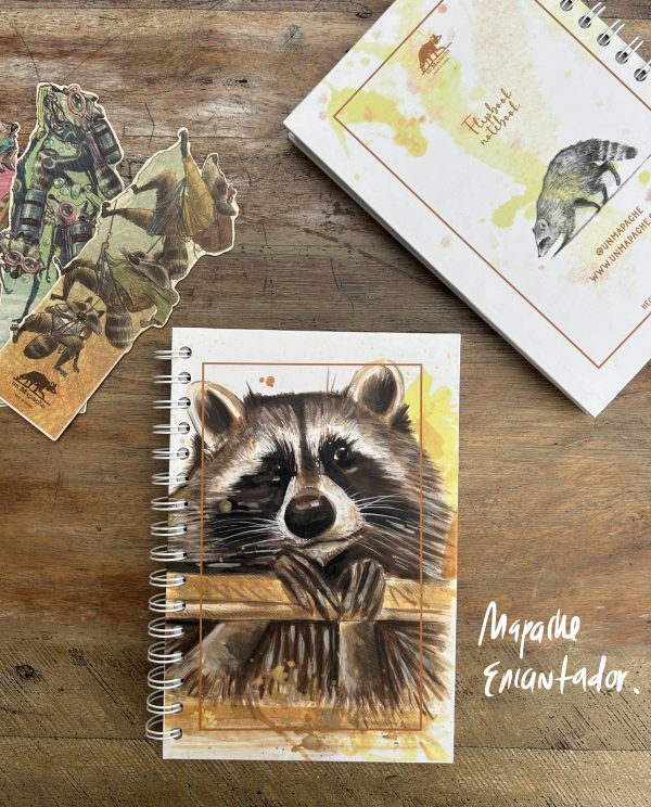 CUADERNO ARGOLLADO MAPACHE ENCANTADOR